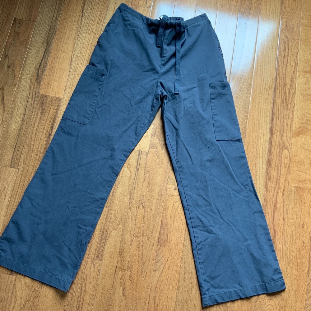 Landau grey scrubs pants size m